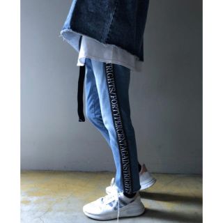 ダブルタップス(W)taps)のSサイズ FPAR WTAPS BANNER TROUSERS ジーンズ パンツ(デニム/ジーンズ)