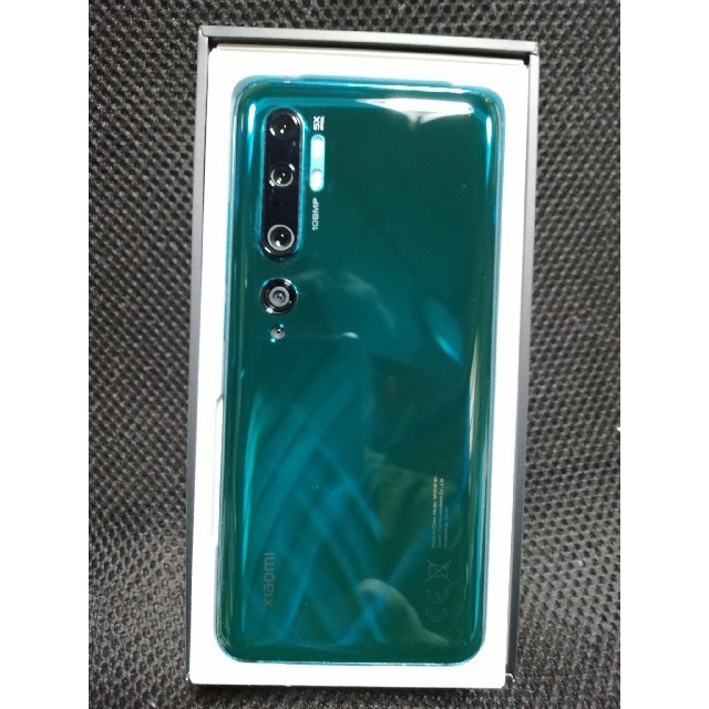 ANDROID(アンドロイド)のXiaomi Mi Note10 SIMフリー グローバル版 技適済み。 スマホ/家電/カメラのスマートフォン/携帯電話(スマートフォン本体)の商品写真
