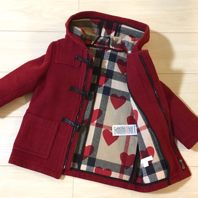 BURBERRY CHILDREN ハート 柄 ダッフルコート ３Ｙ 98㎝のサムネイル