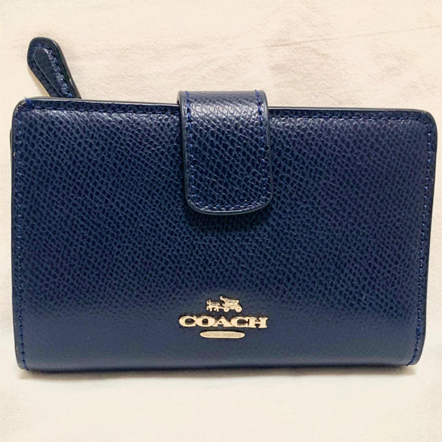 COACH(コーチ)のCOACH 財布  クロスグレイン ミディアム コーナー ジップ二つ折り財布 レディースのファッション小物(財布)の商品写真