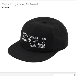 帽子supreme Intelligence 6-Panel キャップ シュプリーム