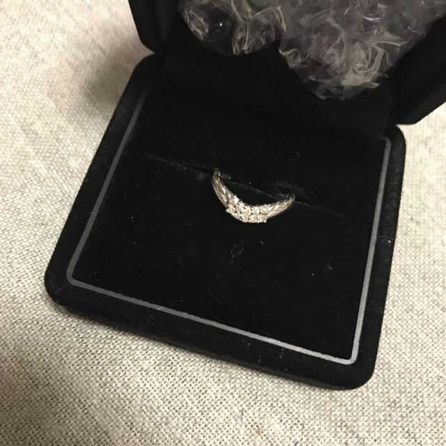 Pt900 ダイヤ0.14ct リング 8号-
