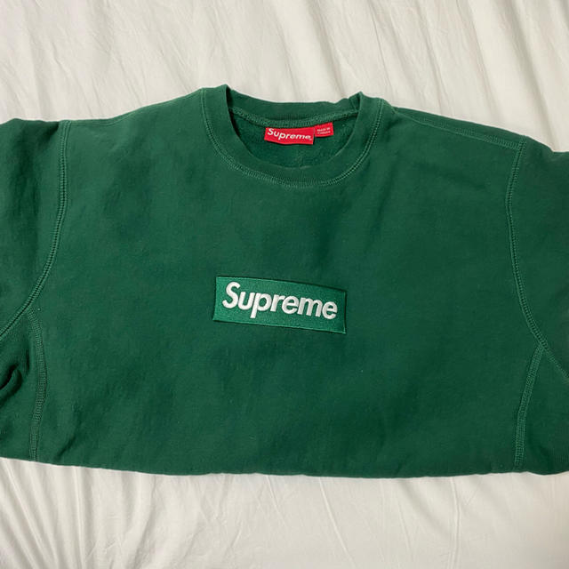 Supreme Box Logo Sweatshirtボックスロゴ グリーン緑