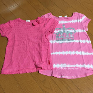 ムージョンジョン(mou jon jon)のムージョンジョン & gap ピンクのTシャツ 110cm(Tシャツ/カットソー)