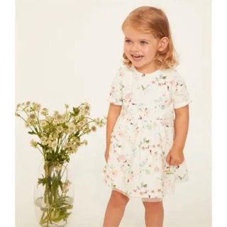 プチバトー(PETIT BATEAU)のkaa910様専用♡24m プチバトー フラワープリントワンピース(ワンピース)