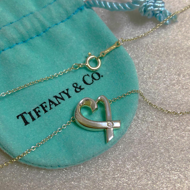 TIFFANY & Co. ラビングハート ネックレス 一粒ダイヤ