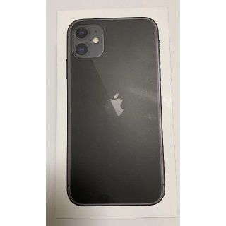 アップル(Apple)の【新品・未使用】iPhone 11 ブラック 64 GB SIMフリー可(スマートフォン本体)