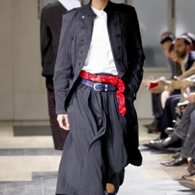 Yohji Yamamoto(ヨウジヤマモト)のレア Yamamoto POUR HOMME 12SS 袴期 ベルト 赤 メンズのファッション小物(ベルト)の商品写真