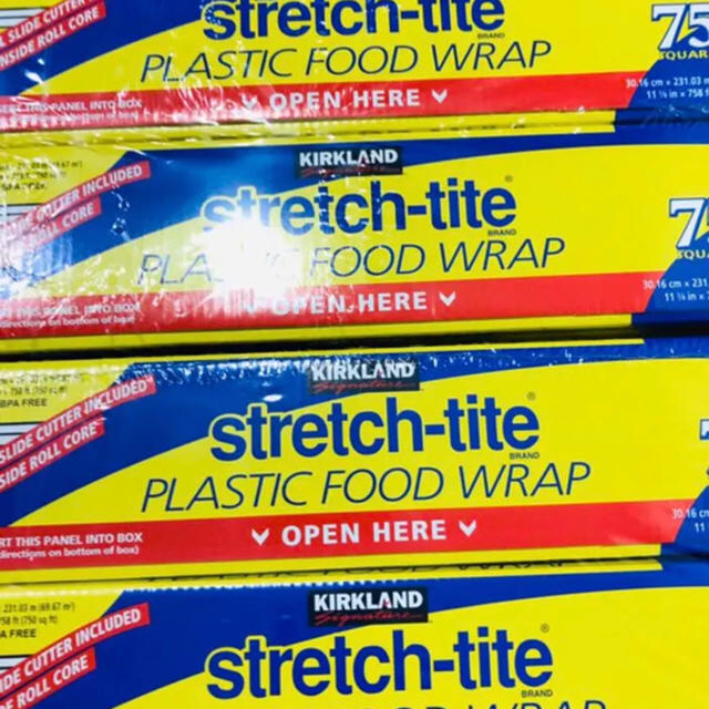 コストコ(コストコ)のコストコ 食品包装用 ラップ  Stretch-Tite 4本セット インテリア/住まい/日用品のキッチン/食器(収納/キッチン雑貨)の商品写真