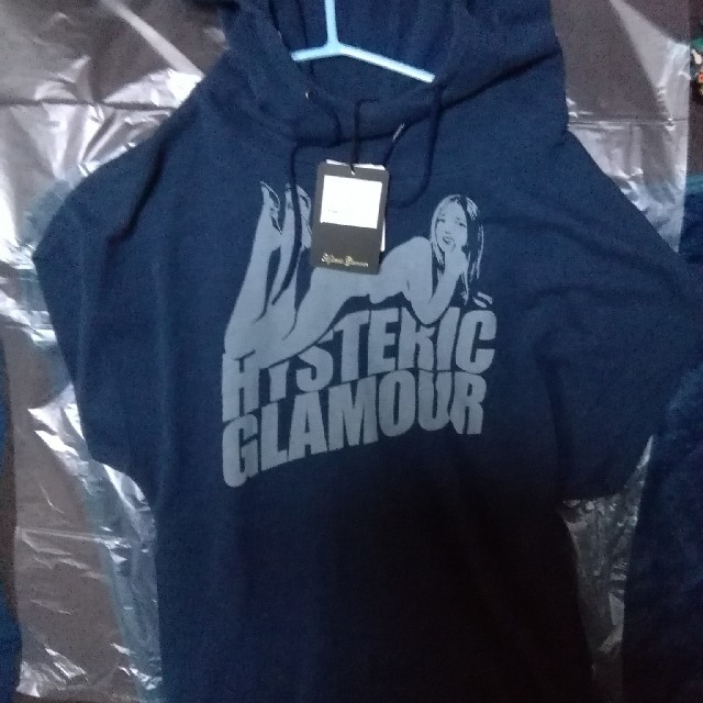 HYSTERIC GLAMOUR(ヒステリックグラマー)のヒステリックグラマー半袖パーカータグ付き新品 レディースのトップス(パーカー)の商品写真