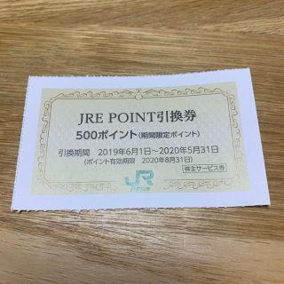 JR東日本株主優待券のJRE POINT 引換券　1枚　送料込(その他)