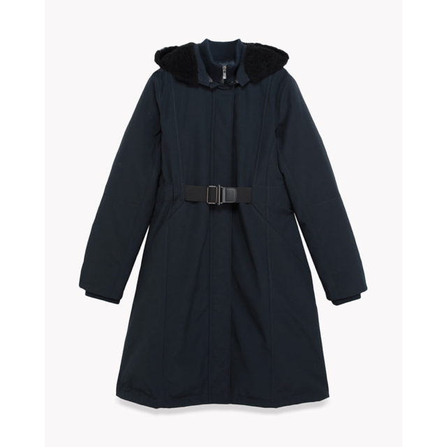 Theory 現行 ウールカシミヤスタンドカラーコート ブラック L Theory 現行 ウールカシミヤスタンドカラーコート ブラック L