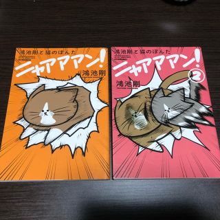 カドカワショテン(角川書店)の鴻池剛と猫のぽんたニャアアアン！セット(ノンフィクション/教養)