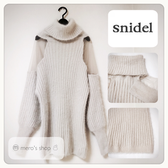 snidel by ⓜ﻿ mero's shop ☃｜スナイデルならラクマ - snidel ❁﻿ アンゴラニットワンピの通販 高評価特価