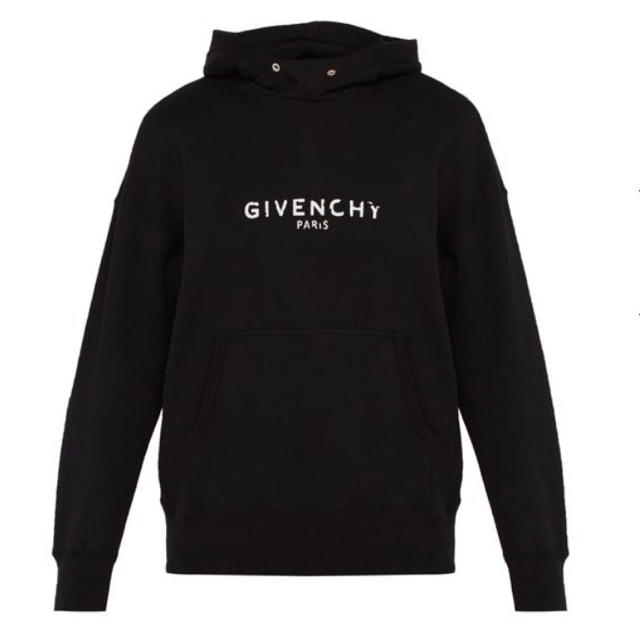 即発送可能】 GIVENCHY パーカー ブラック ロゴプリント スウェット