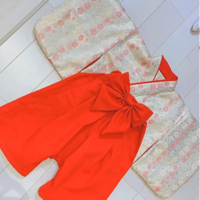 爆買い! ベビー袴 120 110 100 90 80 和服+着物 百日祝い(お食い初め)用 最高級シルク製 着物