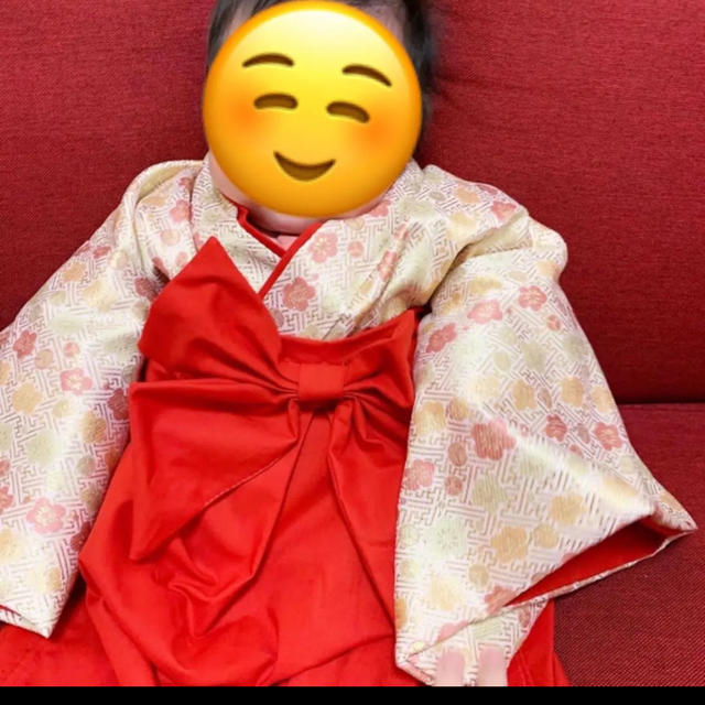 ベビー袴 80 90 100 110 120 キッズ/ベビー/マタニティのベビー服(~85cm)(和服/着物)の商品写真