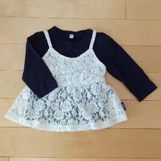 ムジルシリョウヒン(MUJI (無印良品))のチュニック＆長袖Tシャツ 80㎝(シャツ/カットソー)