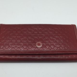 コーチ(COACH)のCOACH コーチ  長財布ダークレッド(財布)