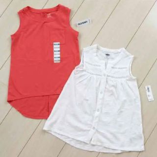 オールドネイビー(Old Navy)の新品♡old navy 120 トップス 2枚セット(Tシャツ/カットソー)