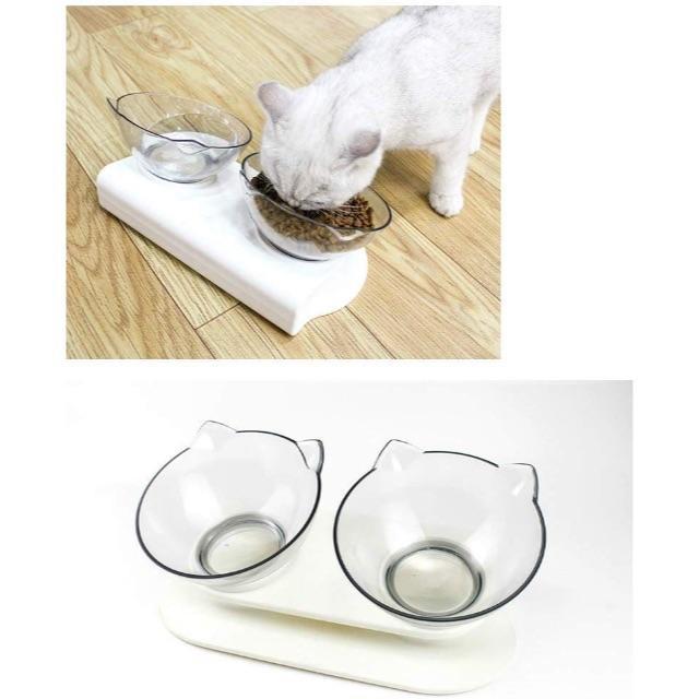 ペット食器台猫犬食器 猫ボウル セットスタンド フードボウル ペット皿 犬猫用 の通販 By クリスティーナ S Shop ラクマ