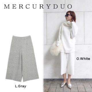 マーキュリーデュオ(MERCURYDUO)のプレーティングニットパンツ(カジュアルパンツ)