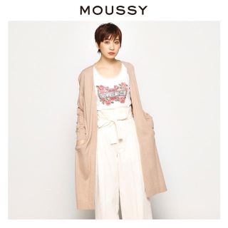 マウジー(moussy)のMOUSSY❤︎シルクミックスロングカーディガン(カーディガン)