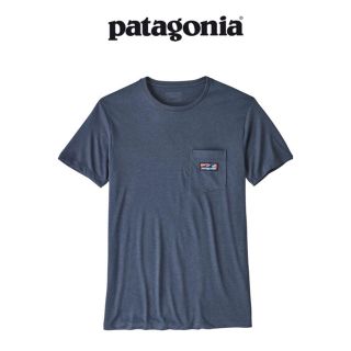 パタゴニア(patagonia)のパタゴニア ハイブリッド・ポケット・レスポンシビリティー　Mサイズ　ブルー(Tシャツ/カットソー(半袖/袖なし))