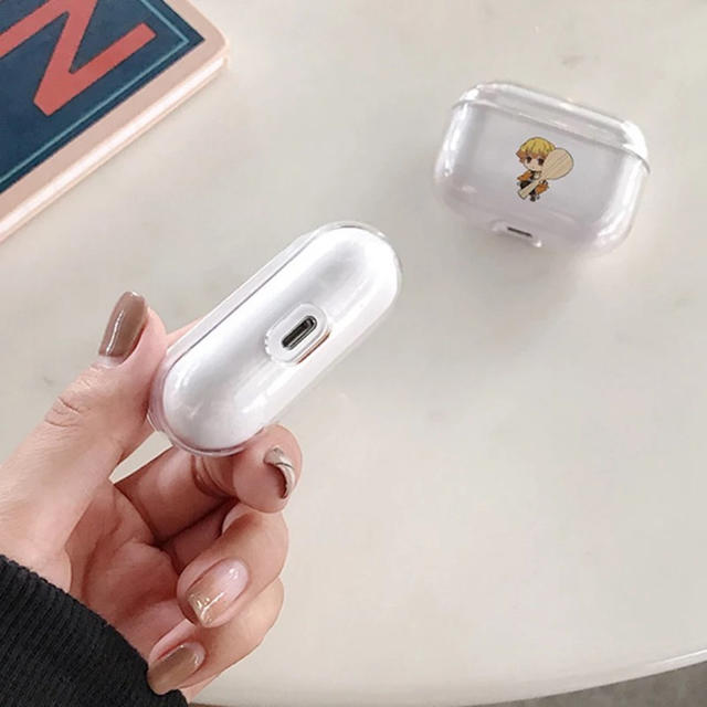 集英社(シュウエイシャ)の大人気　鬼滅の刃 禰豆子 ねずこ AirPods Proクリアケース  エンタメ/ホビーのおもちゃ/ぬいぐるみ(キャラクターグッズ)の商品写真