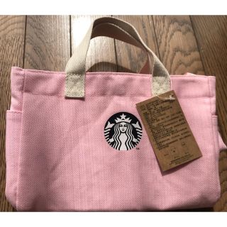 スターバックスコーヒー(Starbucks Coffee)のスタバ　バレンタイン　ピンク　ハート　海外　限定(トートバッグ)