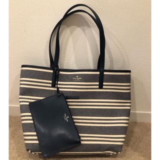 ケイトスペードニューヨーク(kate spade new york)の美品 ケイトスペード kate spade リバーシブル バッグ(トートバッグ)