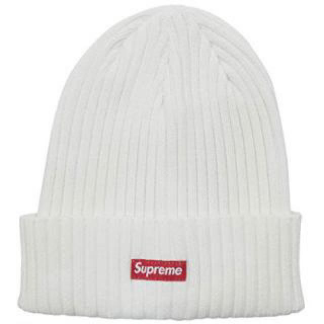 supreme Overdyed Beanie 新品　白