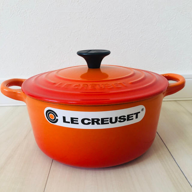 LE CREUSET - 美品 ル・クルーゼ ココットロンド 18cm オレンジの通販 by フレイヤ's shop｜ルクルーゼならラクマ