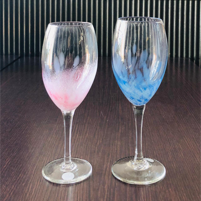 ワイングラス【琉球ガラス】 インテリア/住まい/日用品のキッチン/食器(グラス/カップ)の商品写真