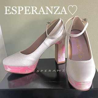 エスペランサ(ESPERANZA)のyuki様専用❗️新品✨エスペランサ♡ヒールデザイン厚底パンプス(ハイヒール/パンプス)