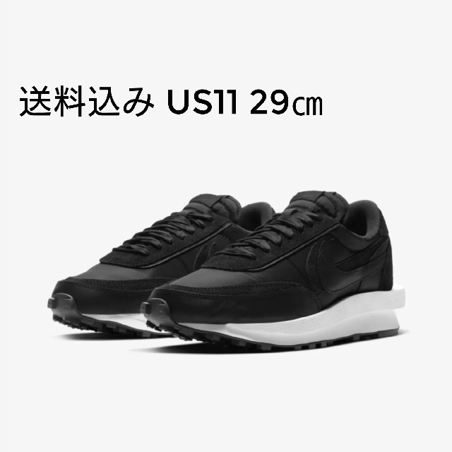 NIKE(ナイキ)のsacai × NIKE LD WAFFLE BLACK 29cm メンズの靴/シューズ(スニーカー)の商品写真