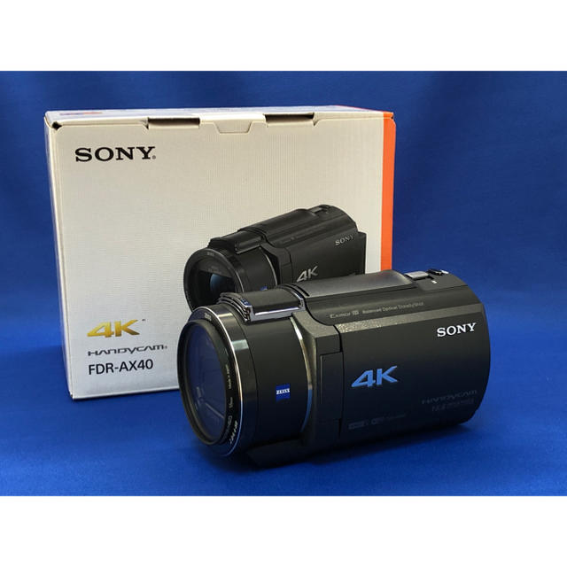 SONY FDR-AX40 ブラック レンズキャップ&Kenkoプロテクター付き