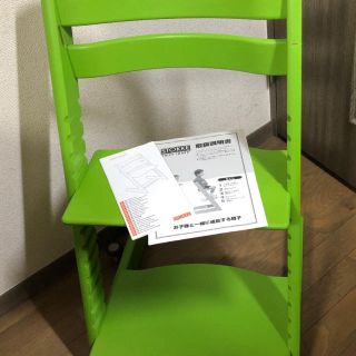 ストッケ(Stokke)のお値下げ　ストッケ　トリップトラップ　ライムグリーン(その他)