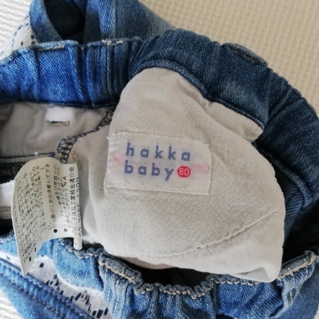 hakka baby(ハッカベビー)のハッカベイビー　80 デニム キッズ/ベビー/マタニティのベビー服(~85cm)(パンツ)の商品写真