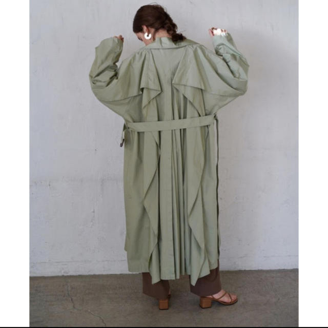 クラネ MKK様専用⭐︎clane バックフリル トレンチ コート ミント