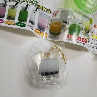 キーホルダータピオカ ガチャガチャ タピオカドリンク ミルクティー(キーホルダー)