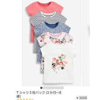 ネクスト(NEXT)の新品未使用next Tシャツ5枚セット(Ｔシャツ)