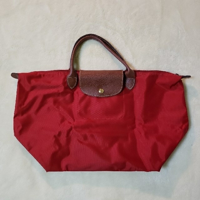 LONGCHAMP(ロンシャン)の【美品】LONGCHAMP プリアージュ(Mサイズ/レッド) レディースのバッグ(トートバッグ)の商品写真