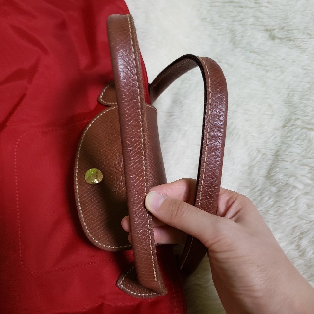 LONGCHAMP(ロンシャン)の【美品】LONGCHAMP プリアージュ(Mサイズ/レッド) レディースのバッグ(トートバッグ)の商品写真