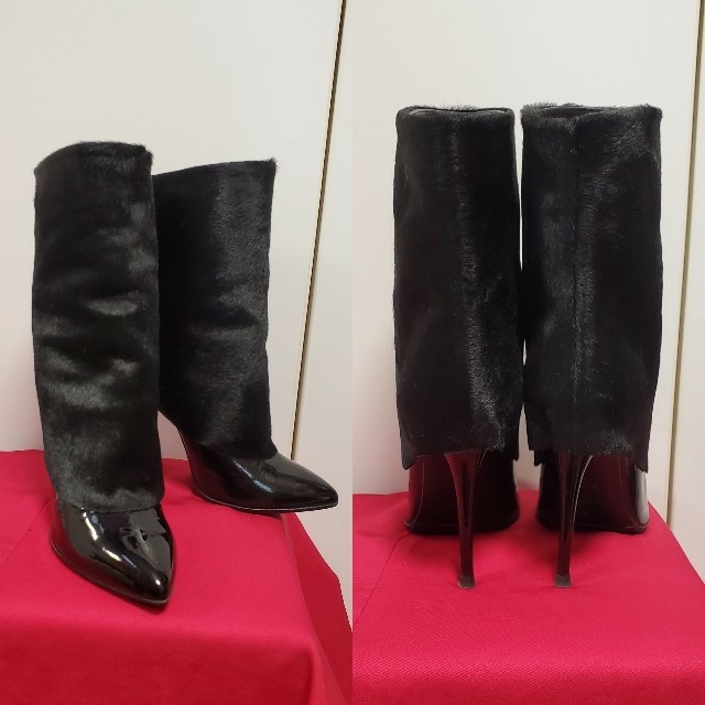 GIUSEPPE ZANOTTI リアル ハラコ ショート ブーツ イタリア-