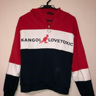 ラブトキシック(lovetoxic)のlovetoxic✖️KANGOLコラボハーブジップパーカー(パーカー)