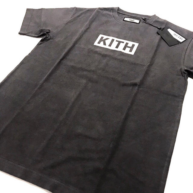 トップス新品 KITH キス クラシックボックスロゴTシャツ グレー