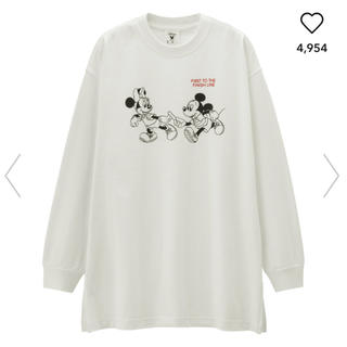 ジーユー(GU)の【新品】ロングT Disney (Tシャツ(長袖/七分))