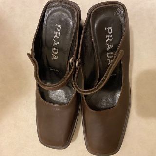 プラダ(PRADA)のPRADA スクエアサボ(サンダル)