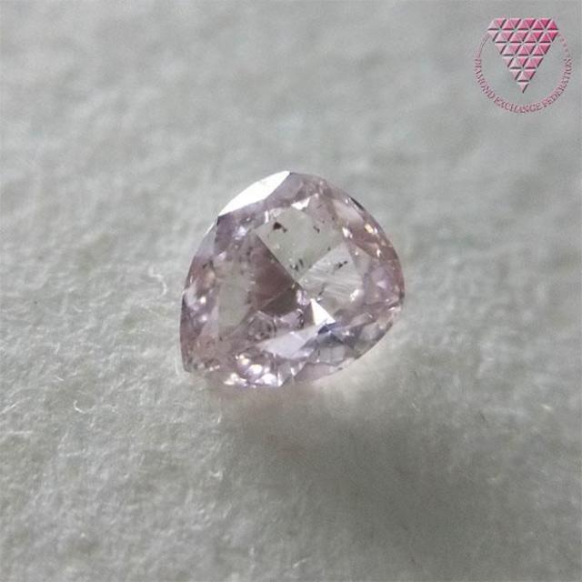 ピンクダイヤモンド0.200 ct F. L. Or.Pink SI2 天然 ピンク ダイヤ